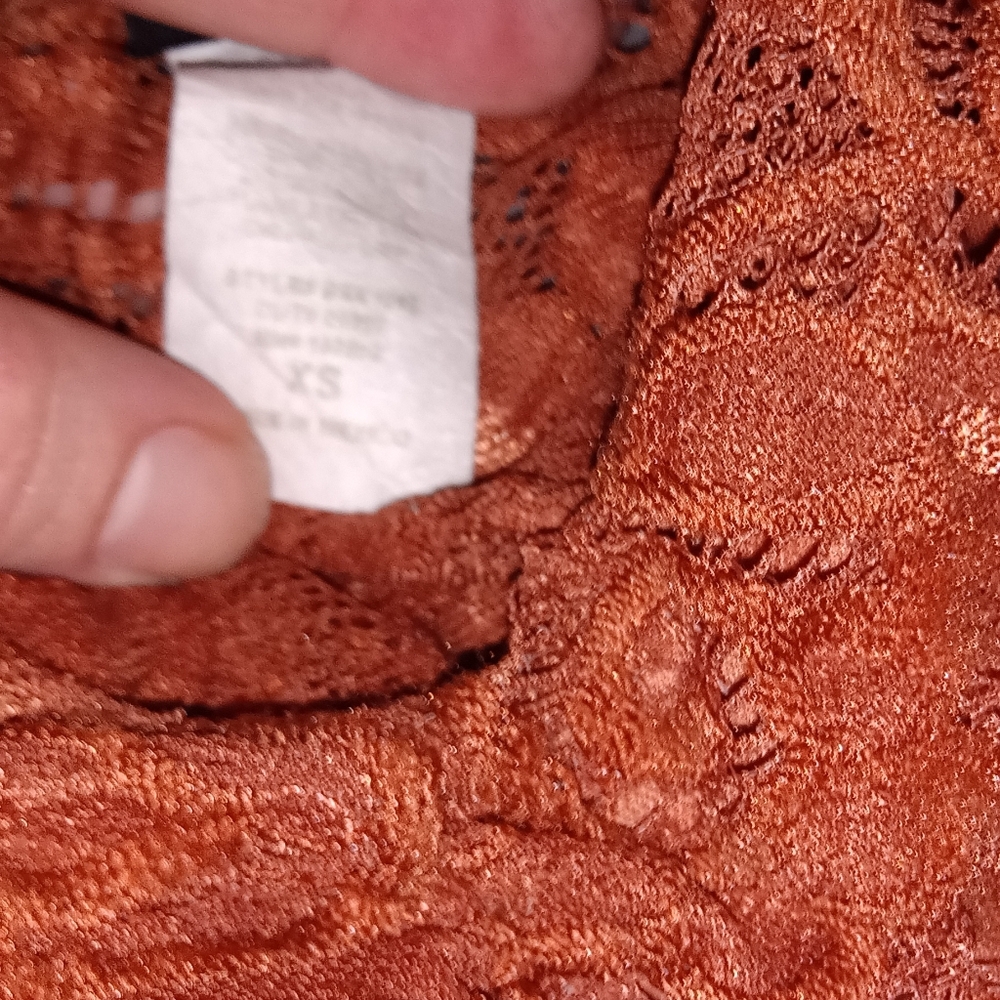 Rust Lace Bodysuit - Picture 3 of 3